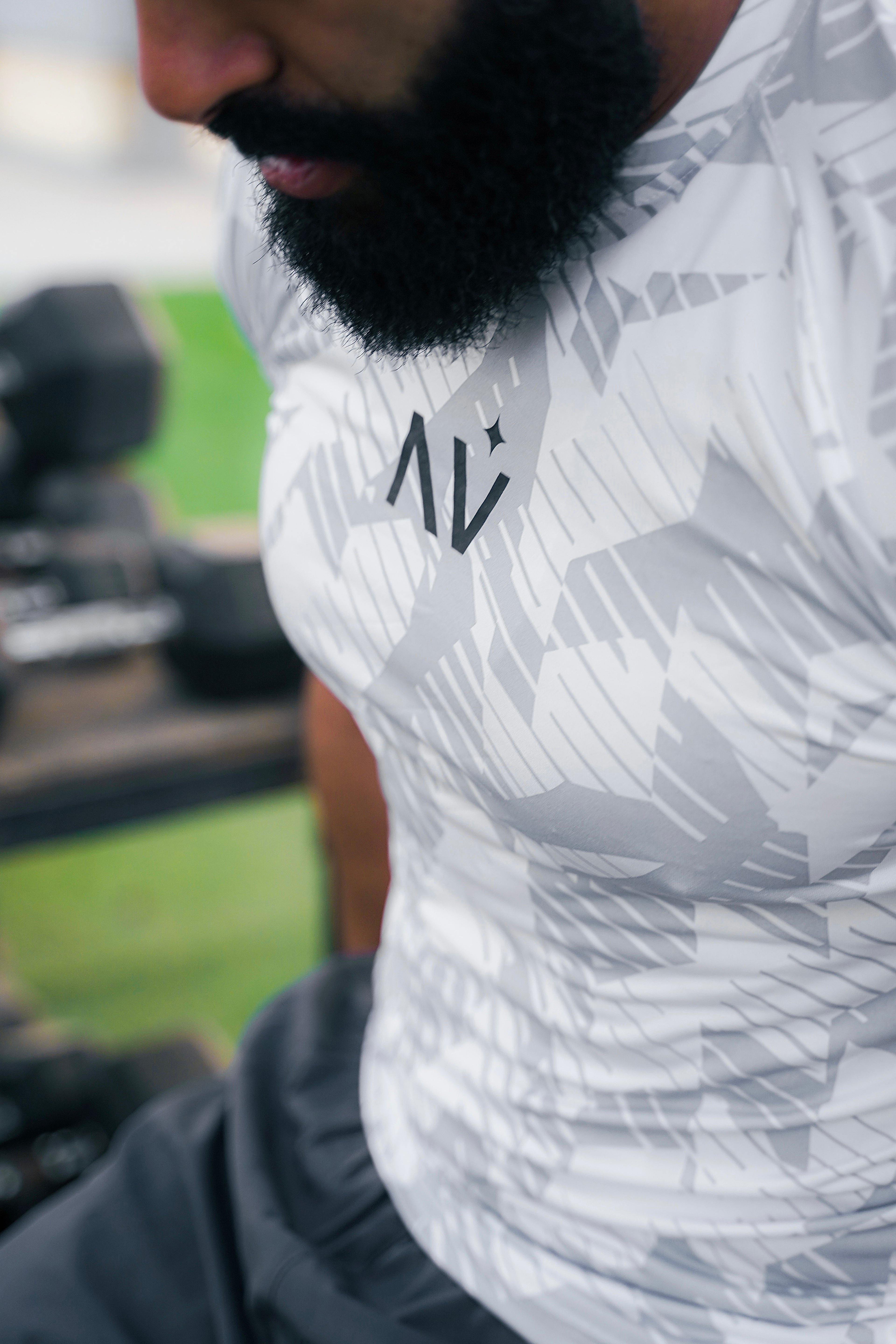 NVRST White Camo Compression T-Shirt