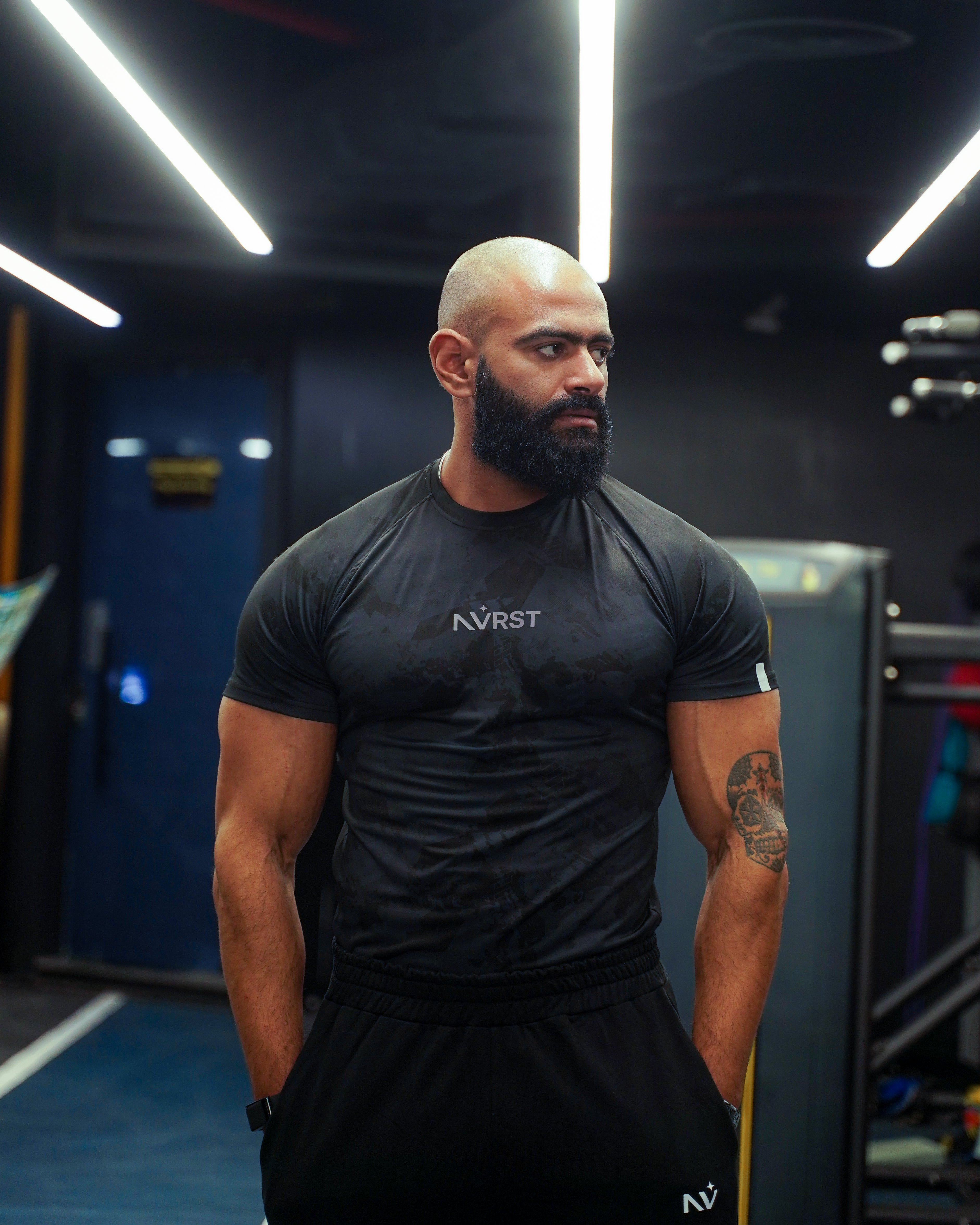 NVRST Black Compression T-shirt