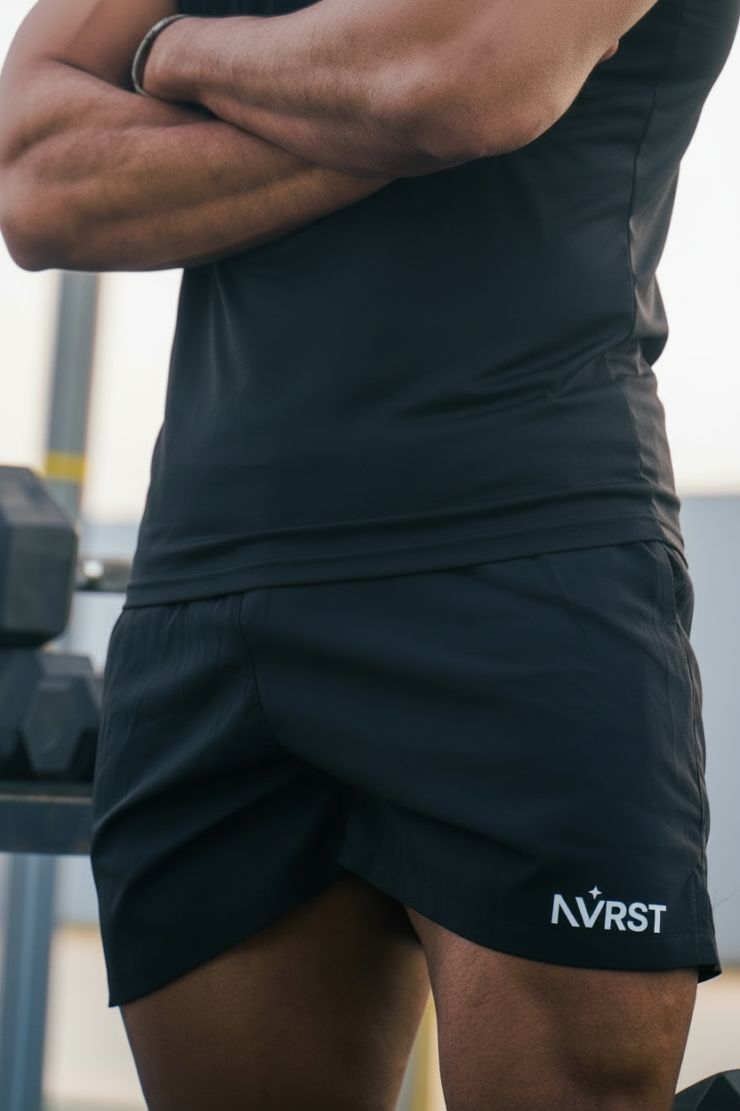 NVRST BLACK SHORT 2x1