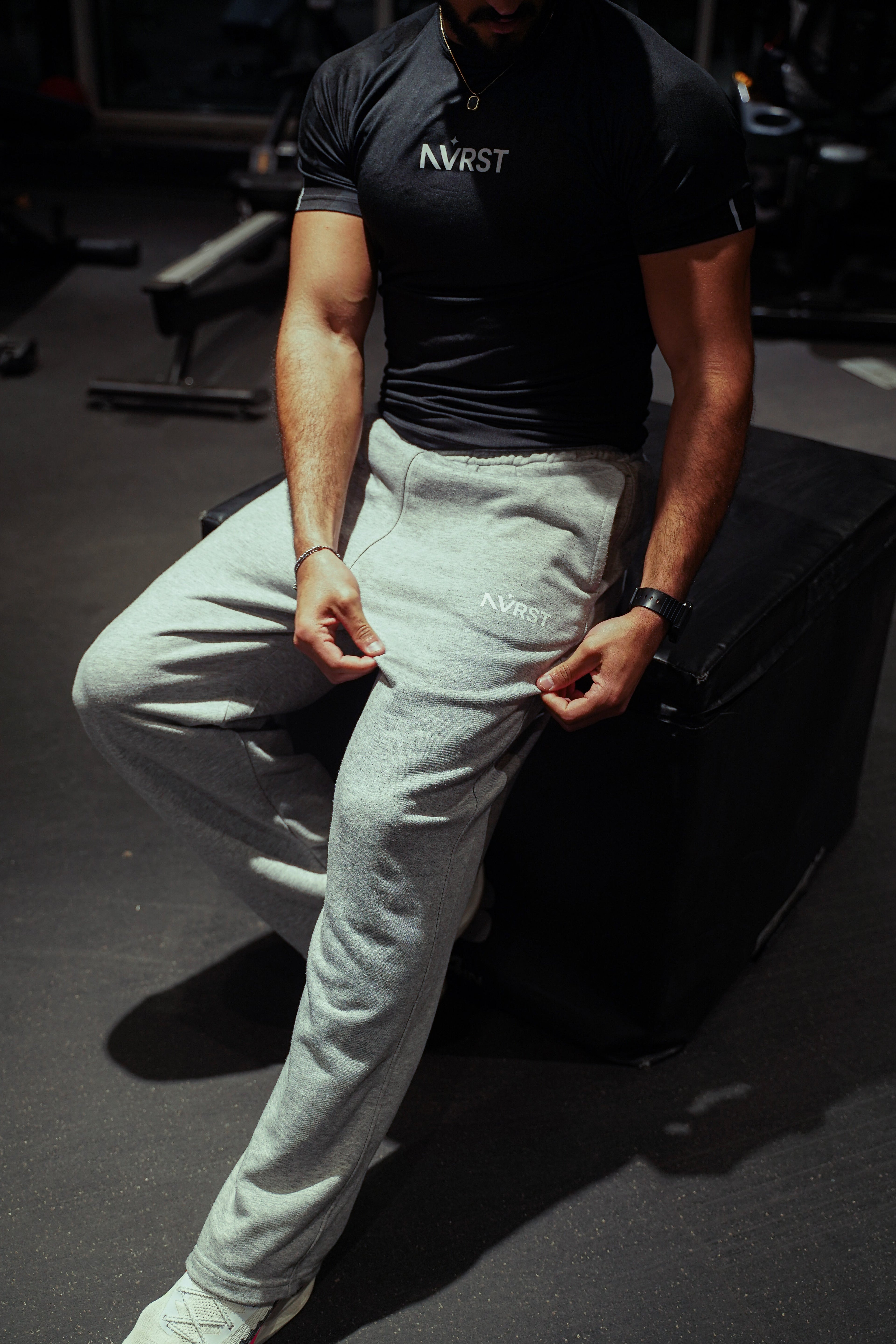 NVRST GREY SEWATPANTS