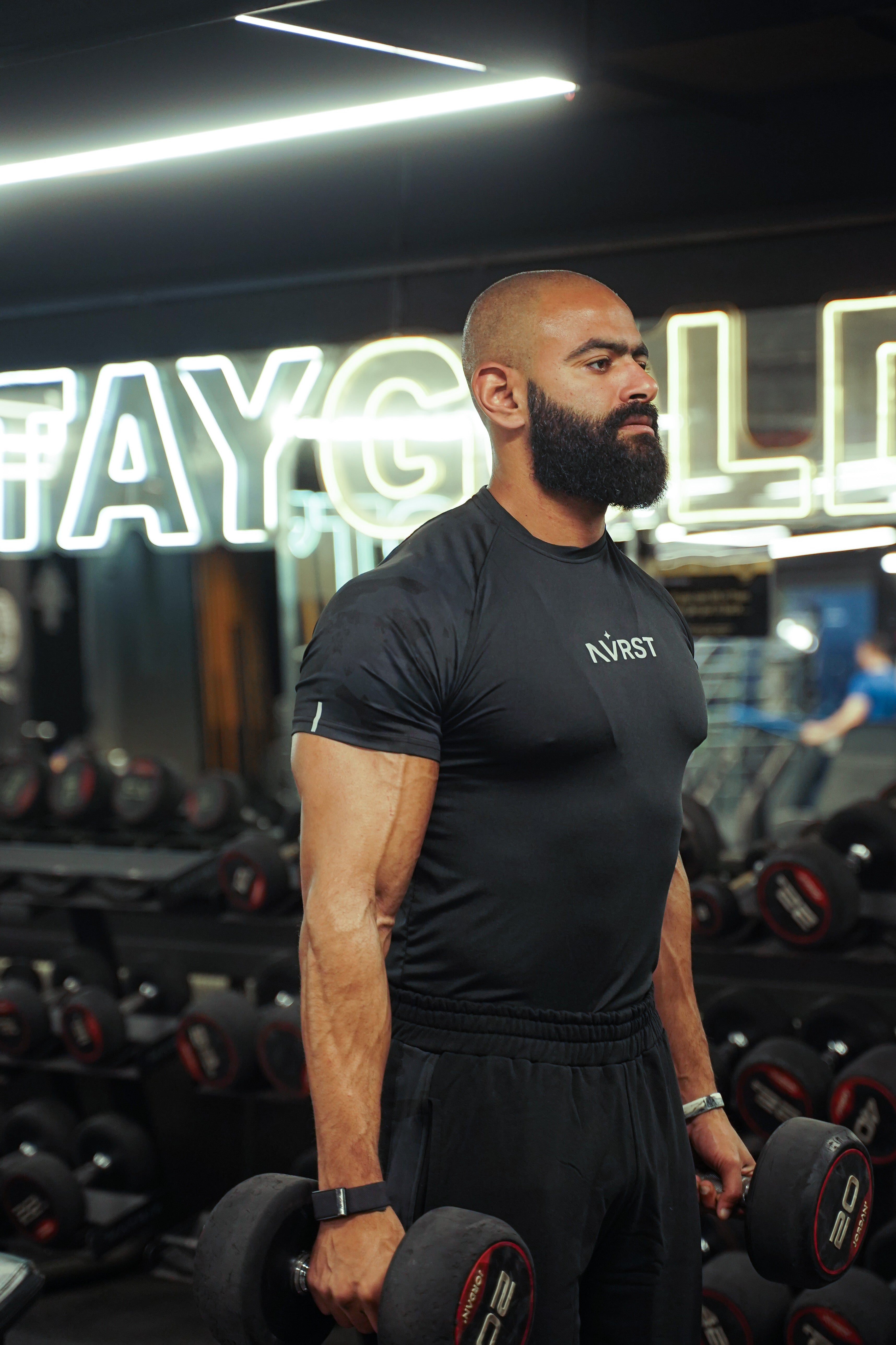 Nvrst Shoulder Camo Compression T-shirt