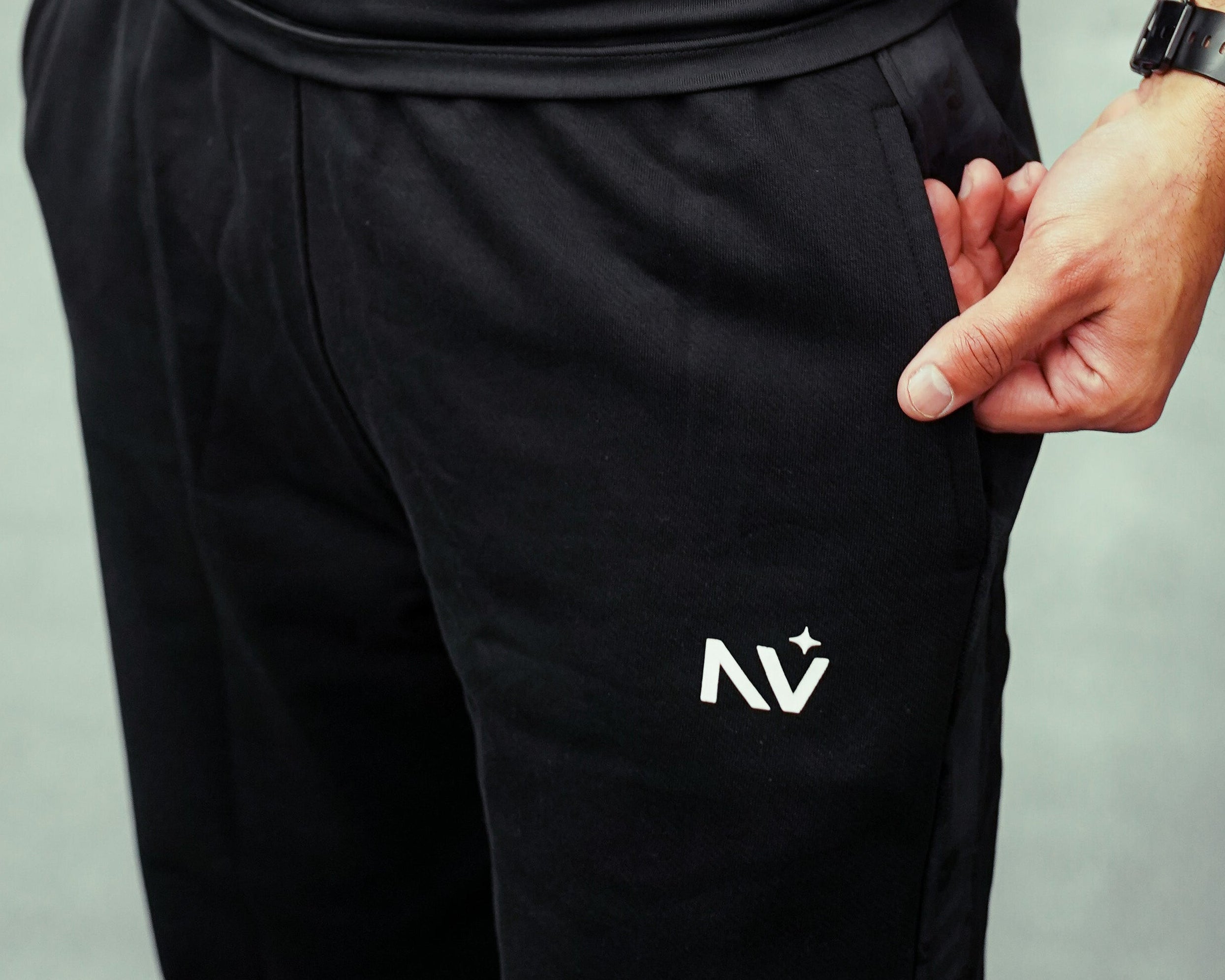 NVRST Black Sweatpants