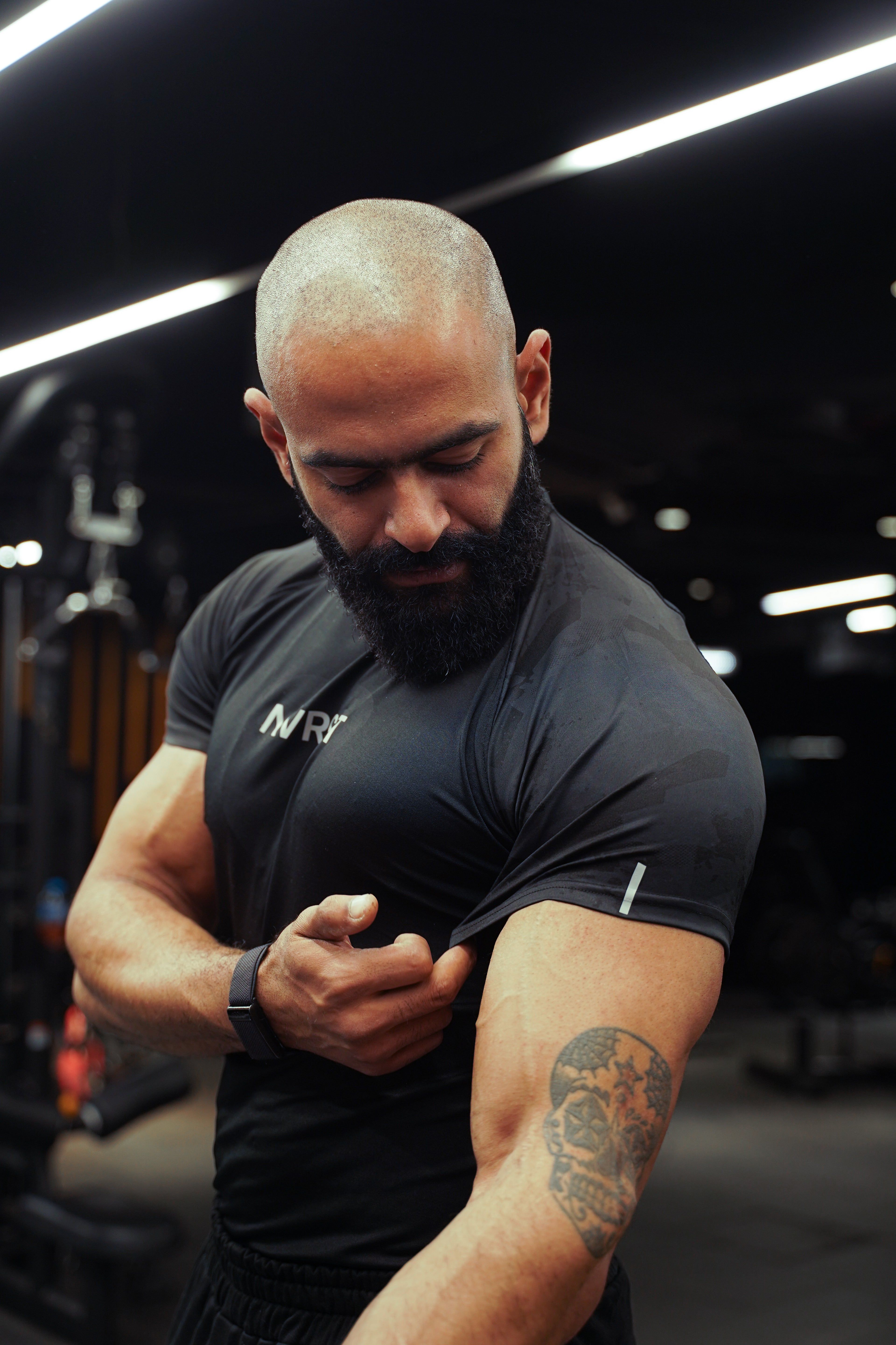 Nvrst Shoulder Camo Compression T-shirt