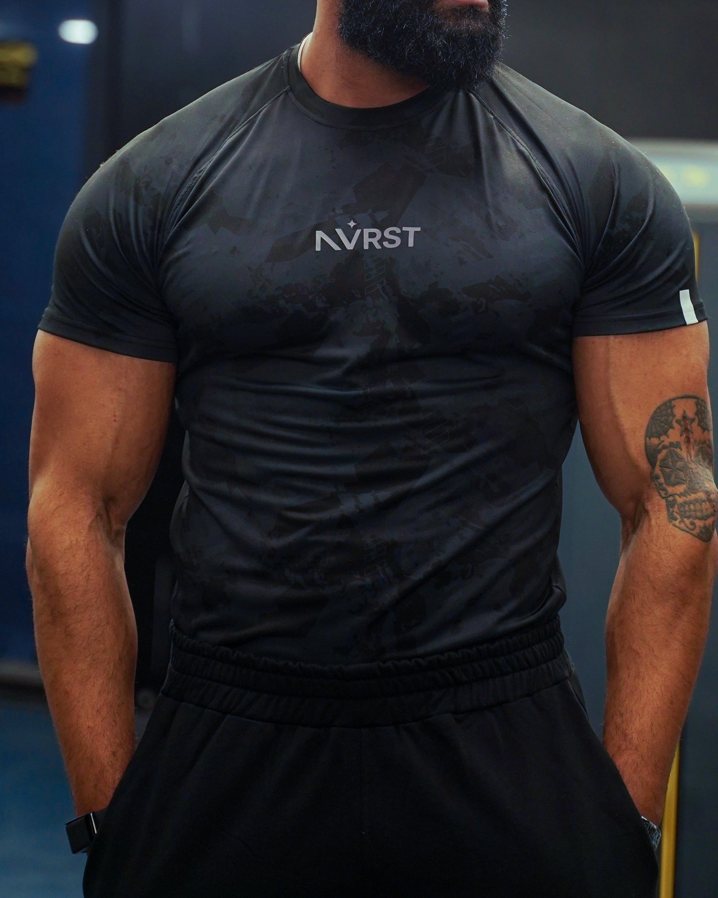 NVRST Black Compression T-shirt