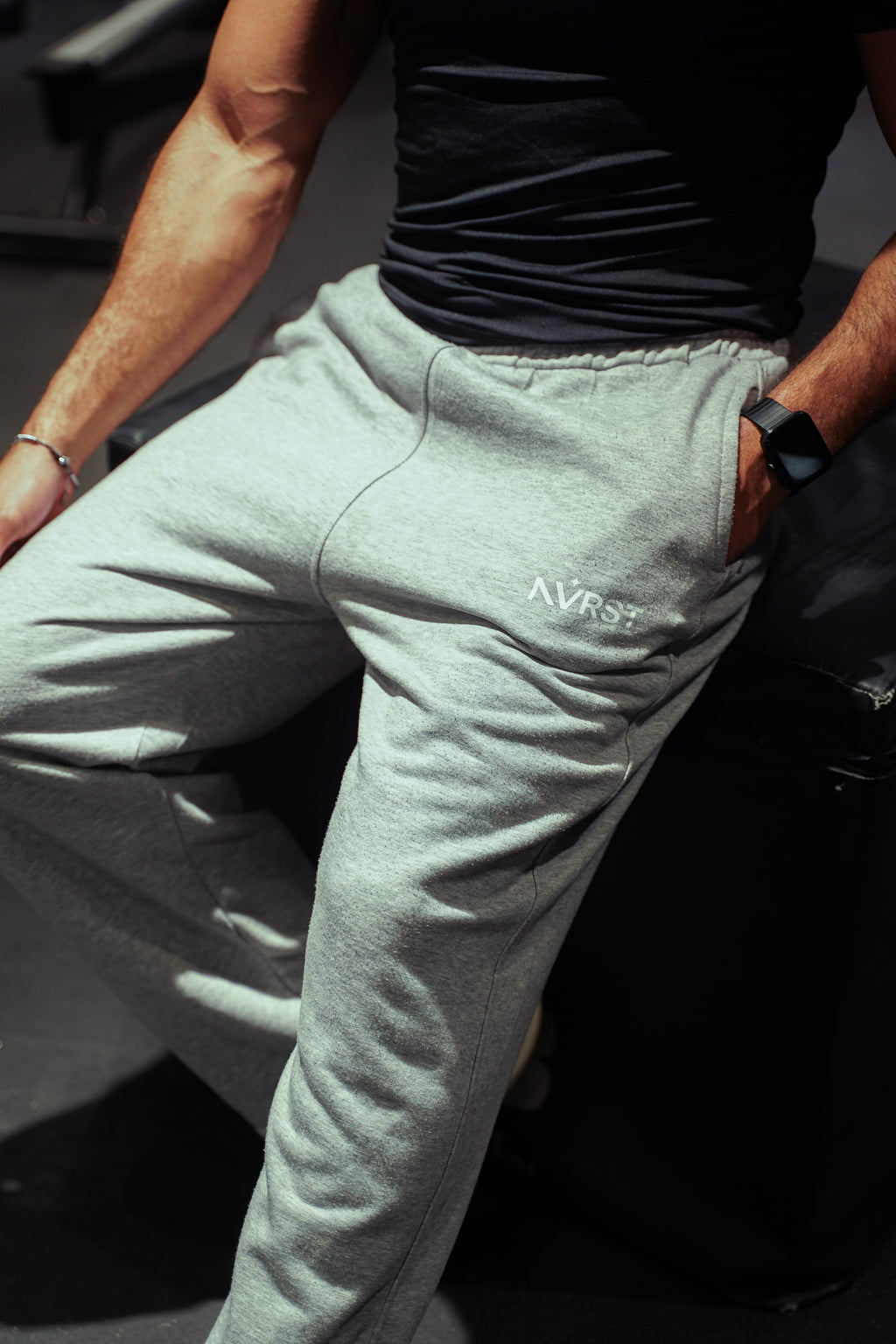 NVRST GREY SEWATPANTS