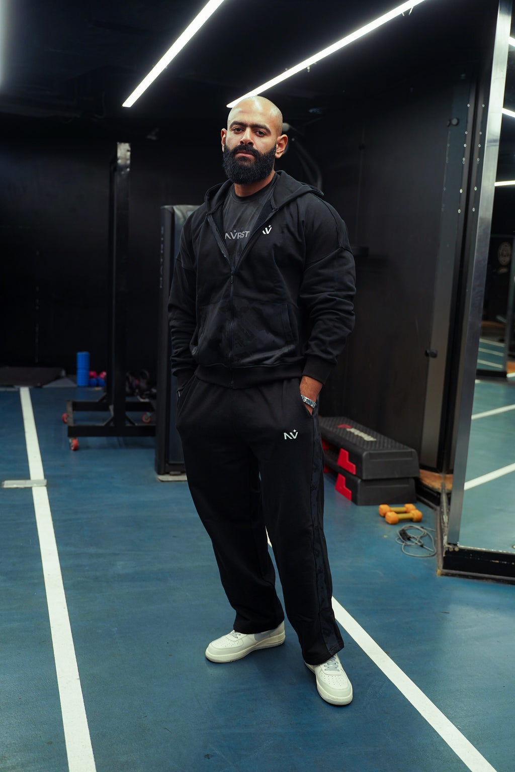 NVRST Black Sweatpants