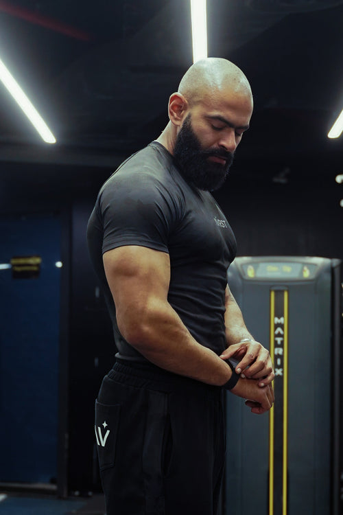 NVRST Black Compression T-shirt