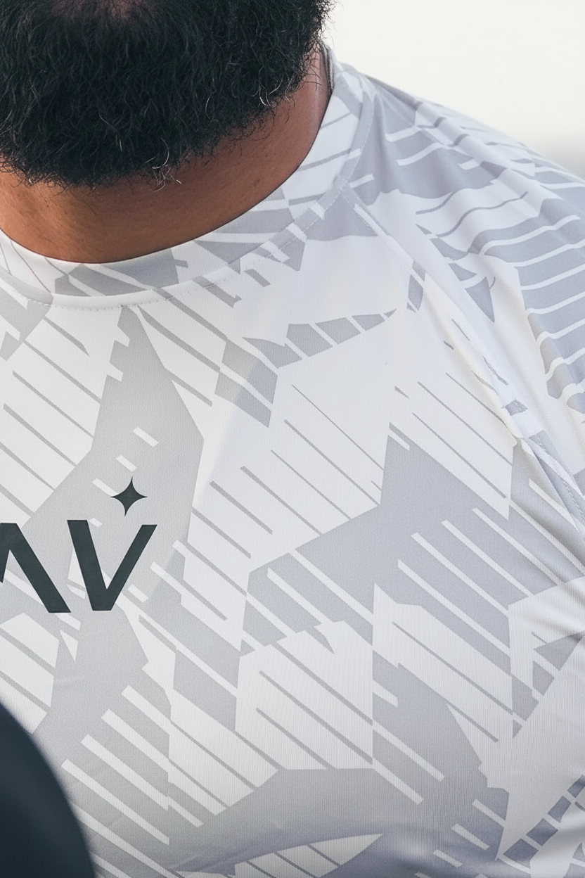 NVRST White Camo Compression T-Shirt