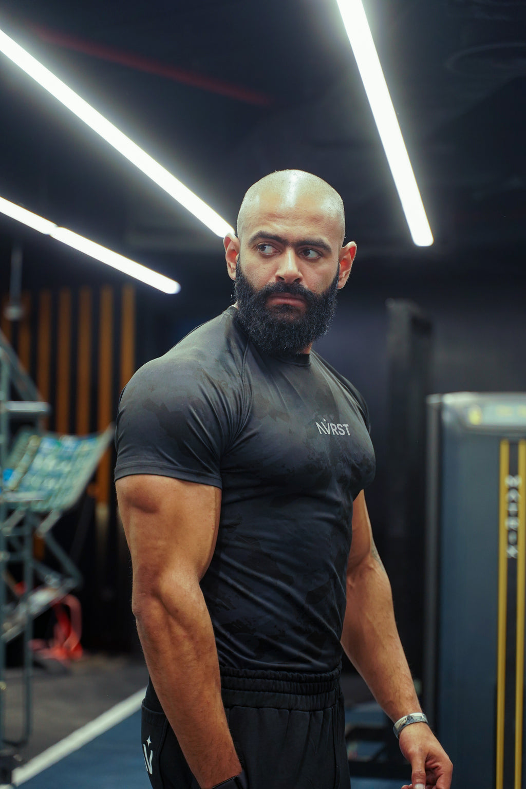 NVRST Black Compression T-shirt